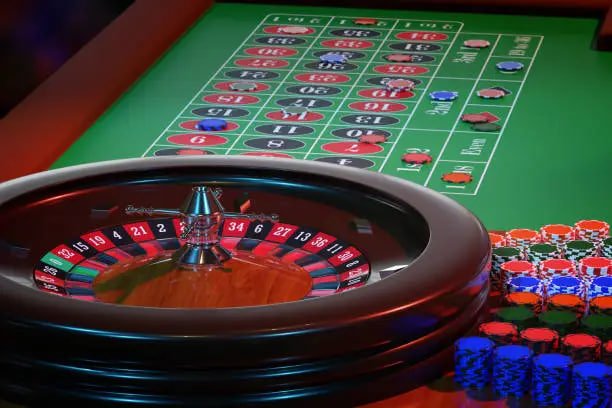 Layar permainan No Commission Baccarat dengan tata letak taruhan